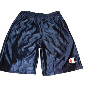 Champion Men Navy Logo Basketball Blue Shorts Size 2 XL New W Tags